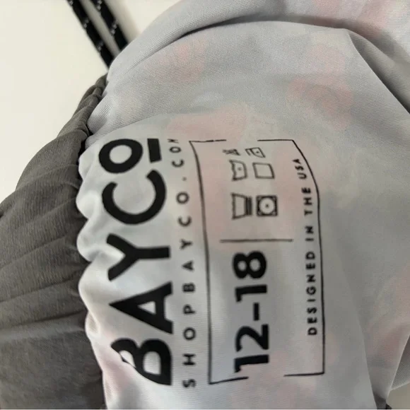 Bayco Kids' Swim Trunks - Red and Gray - Picture 7 of 8